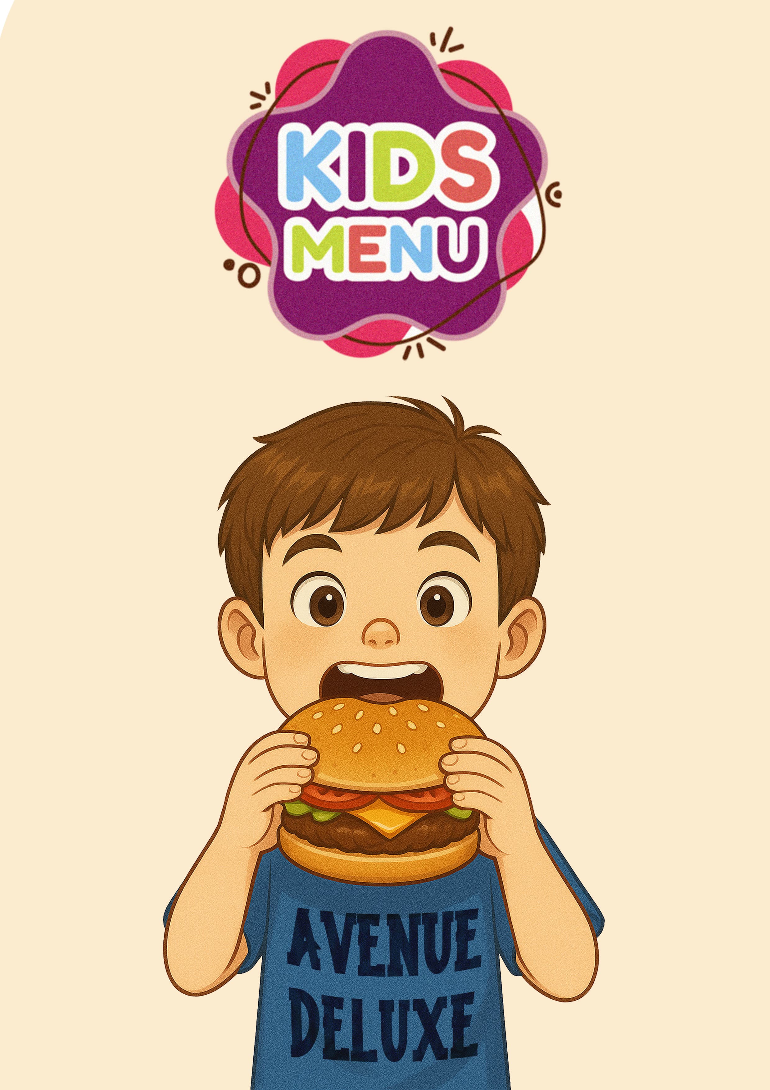 Avenue Deluxe Hotel — Menu Design